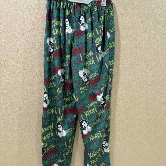 Men's Large Elf Holiday PJ pants - Picture 2 of 3